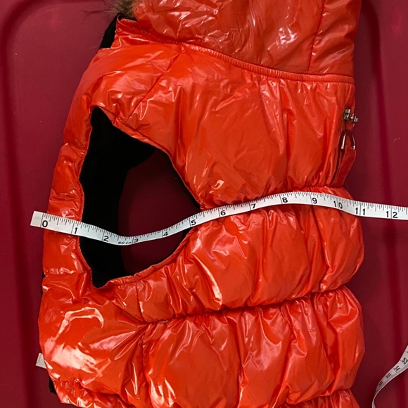 Spark paws red puffer fleece lined  faux fur brim  hoodie 3XL - Picture 11 of 11